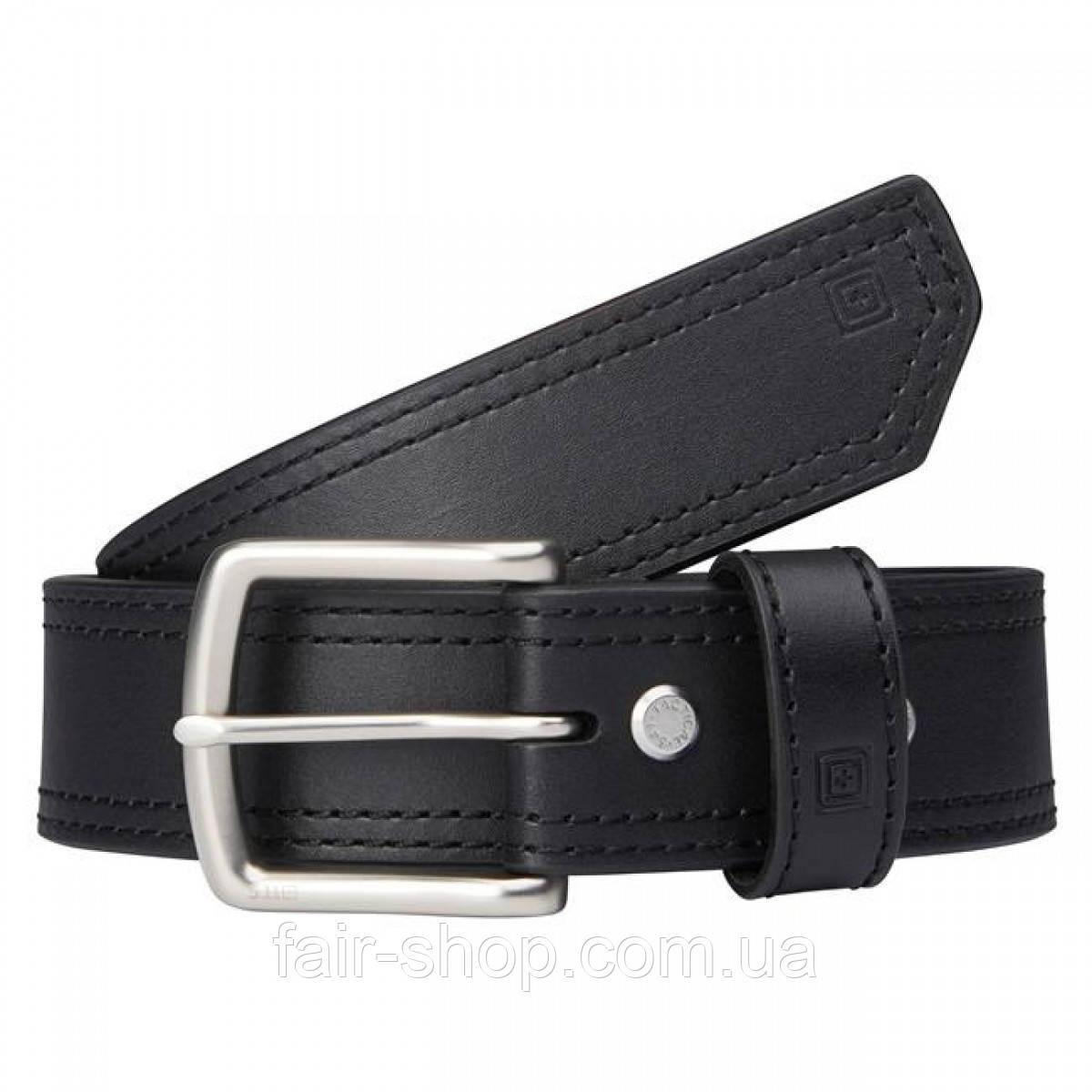 Тактичний ремінь 5.11 1.5" Arc Leather Belt Black, оригінал. Доставка з США/ЄС протягом 14 днів, фото 1