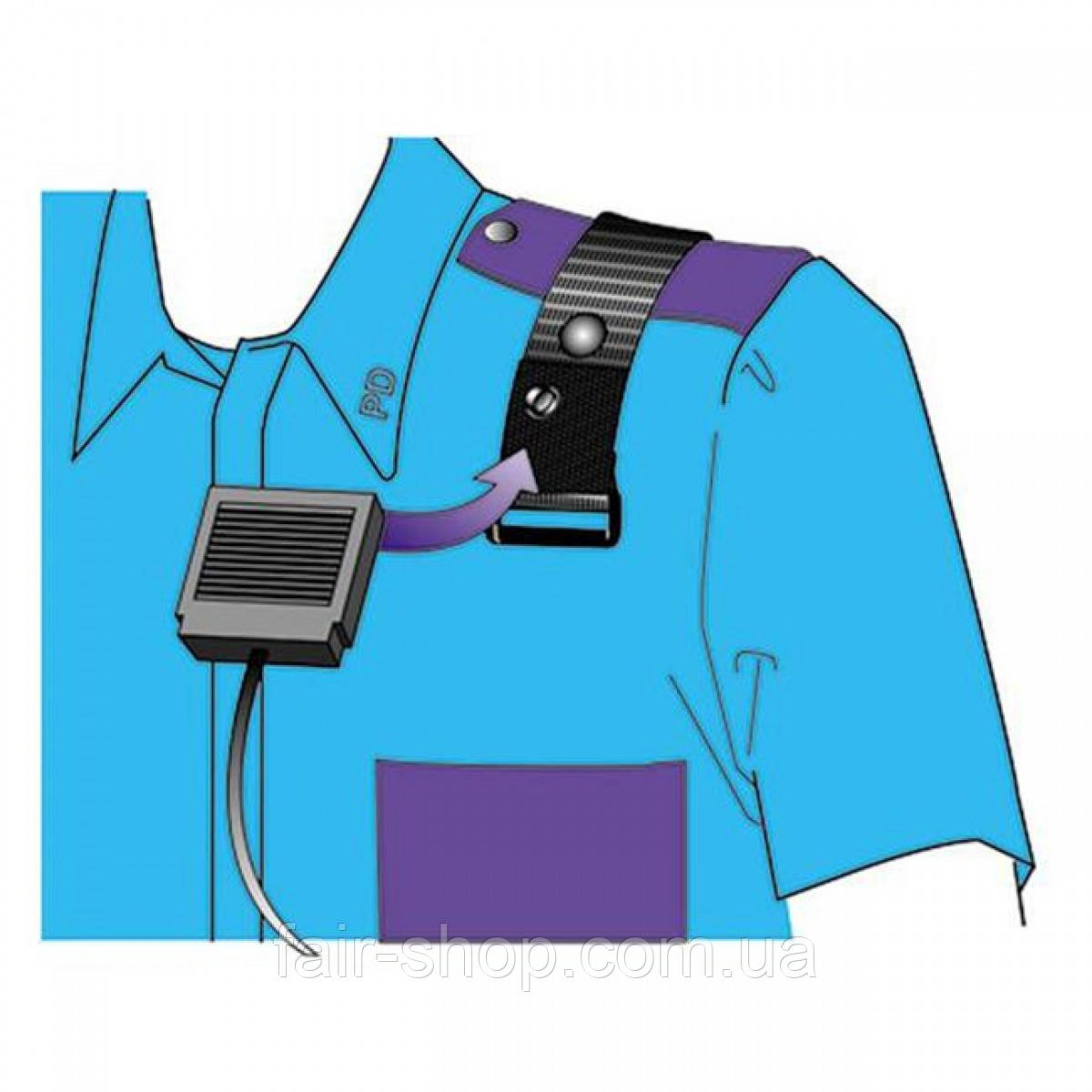 Службовий підсумок Gould & Goodrich Epaulet Microphone Holder Black, оригінал. Доставка з США/ЄС протягом 14 днів, фото 1