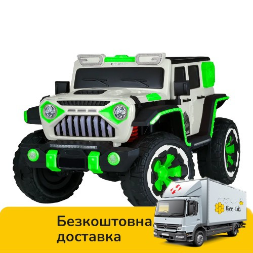 Електромобіль дитячий Джип (4 мотори 45W, 1 акум. 12V12AH, MP3, USB, EVA) M 5845EBLR-1 Білий, фото 1