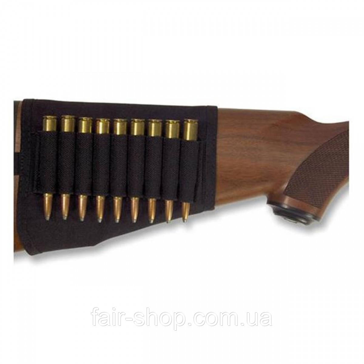 Підсумок Elite Survival Systems Butt Stock Rifle Ammo Carrier Black, оригінал. Доставка з США/ЄС протягом 14 днів, фото 1