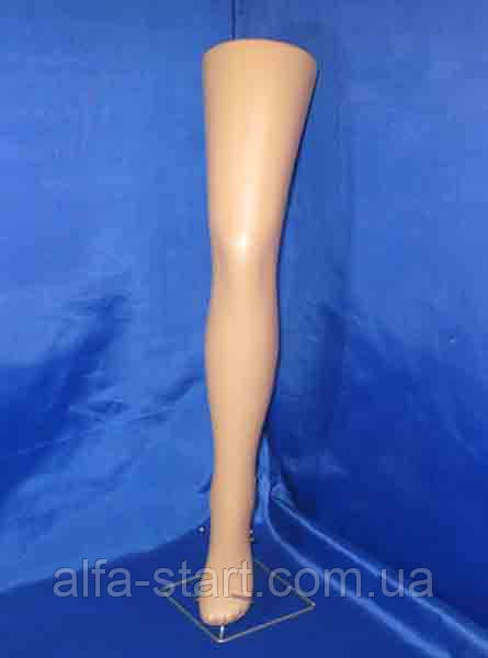 Манекен женская нога под чулок на подставке телесного цвета - фото 6 - id-p29845190
