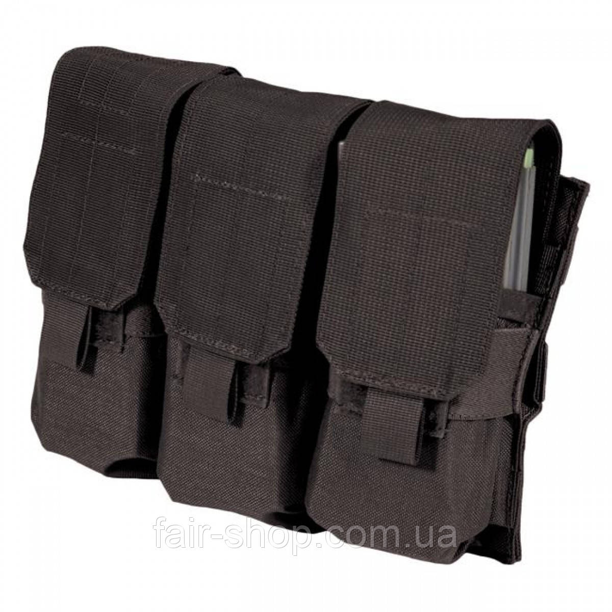 Підсумок Blackhawk S.T.R.I.K.E. M4/M16 Triple Mag Pouch Black, оригінал. Доставка з США/ЄС протягом 14 днів, фото 1