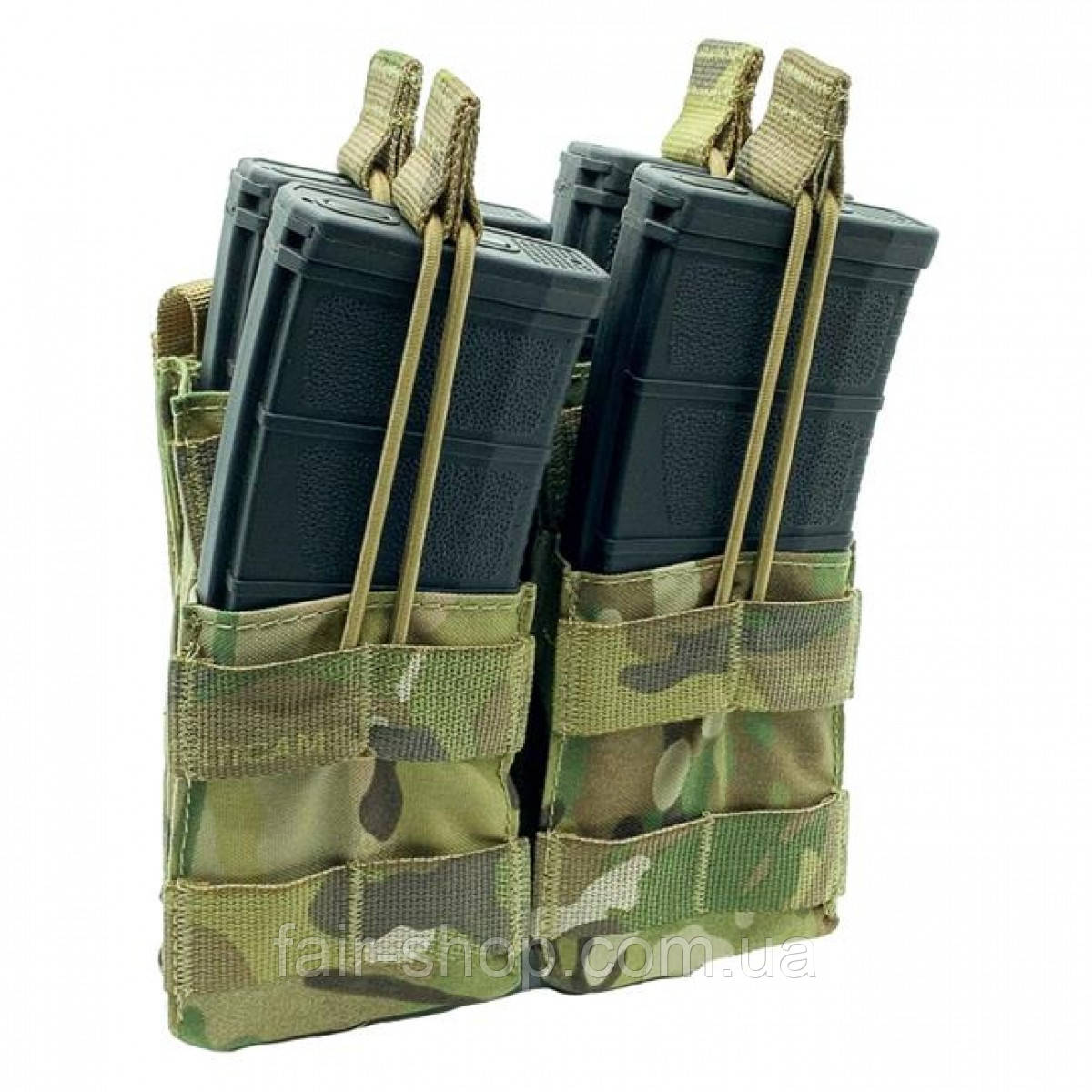 Підсумок Shellback Tactical Double Stacker Open Top M4 Mag Pouch MultiCam, оригінал. Доставка з США/ЄС протягом 14 днів, фото 1