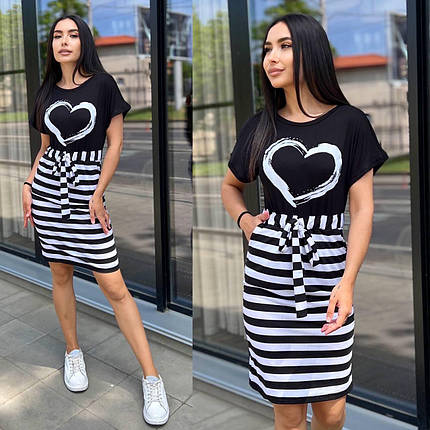 Стильна жіноча сукня, тканина "Віскоза" розмір 56, фото 1