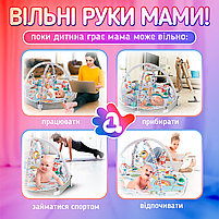 Розвиваючий килимок для дітей (немовлят) з дугами A1 (BabyMat-3M), фото 8