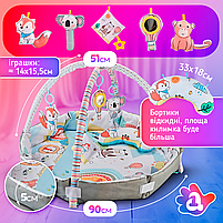 Розвиваючий килимок для дітей (немовлят) з дугами A1 (BabyMat-3M), фото 10