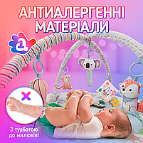 Розвиваючий килимок для дітей (немовлят) з дугами A1 (BabyMat-3M), фото 6