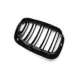 Решітки радіатора BMW X5 E53 дорестайлінг M Performance чорні глянцеві двореберні ніздрі БМВ, фото 5