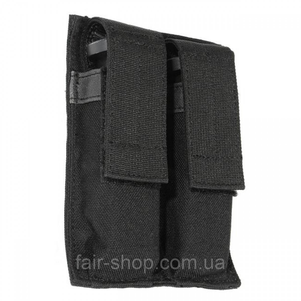 Пістолетний підсумок Blackhawk Hook Backed Double Pistol Mag Pouch Black, оригінал. Доставка з США/ЄС протягом 14 днів, фото 1
