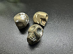 Череп із піриту намистин 16*14 мм, 1 шт.