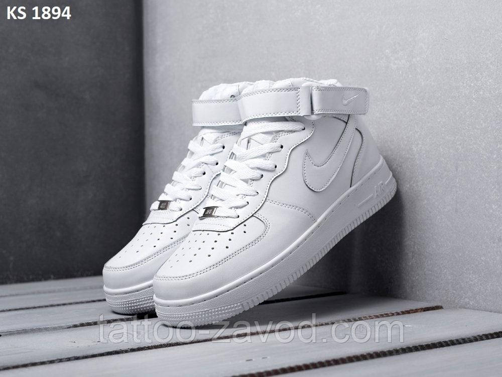Кросівки чоловічі високі білі 41 Nike Air Force High (Білі)