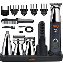 Машинка для стриження волосся тример 5в1 DSP 90642 для носа та тіла з дисплеєм