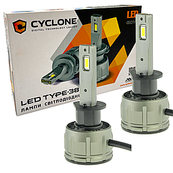 Світлодіодні лампи головного світла Cyclone type 38 Led H1 6000K 14000L 60W 2 шт комплект