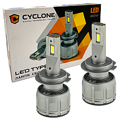 Светодиодные лампы головного света Cyclone type 38 Led H7 6000K 14000L 60W 2 шт комплект