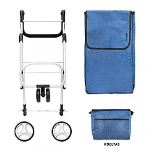 Господарська сумка-візок ShoppingCruiser 3 Wheels, 48+14 л (Blue), фото 6