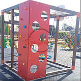 Спортивний дитячий комплекс Куб з гойдалкою Гніздо лелеки, фото 10