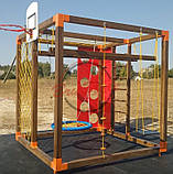 Спортивний дитячий комплекс Куб з гойдалкою Гніздо лелеки, фото 7