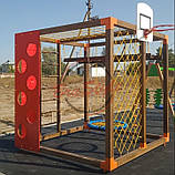 Спортивний дитячий комплекс Куб з гойдалкою Гніздо лелеки, фото 9