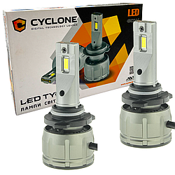ЛАМПА СВІТЛОДІОДНА ДЛЯ ФАР CYCLONE LED HB3 (9005) 6000K 140000LM TYPE 38 2 ШТ КОМПЛЕКТ