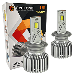 ЛАМПА СВІТЛОДІОДНА ДЛЯ ФАР CYCLONE LED H7/ H18 5700K 18000LM TYPE 41 2 ШТ КОМПЛЕКТ