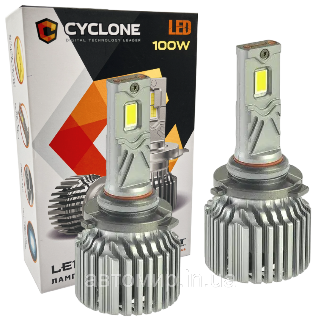 Світлодіодні лампи Led Cyclone 9005/9006/9012 5700K Type 41 CanBus (2 лампи), фото 1