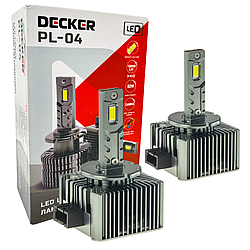 Лампа світлодіодна для фар DECKER LED PL-04 D1S 6000K 10000LM 2 шт комплект