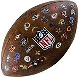 М'яч для американського футболу Wilson NFL Jr Throwback Fb 32 Team Logo WTF1534XBNFL (розмір 7), фото 5