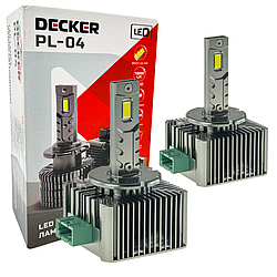 Лампа світлодіодна для фар DECKER LED PL-04 D3S 6000K 10000LM 2 шт комплект