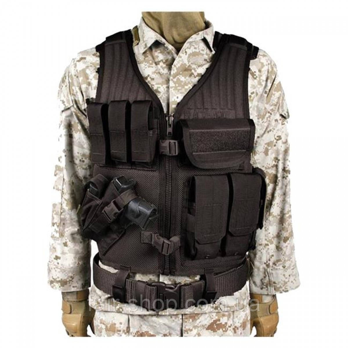 Тактичний жилет Blackhawk Omega Elite Vest Cross Draw Black, оригінал. Доставка з США/ЄС протягом 14 днів, фото 1