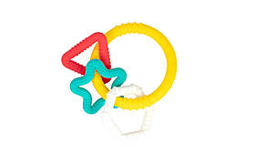 Прорізувач силіконовий "Фігурки" 4+ Baby team Різнокольоровий