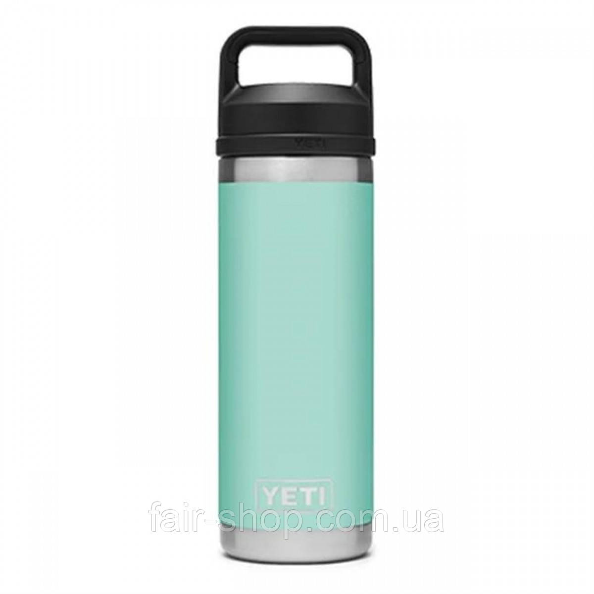 Термос YETI Rambler 18oz. Bottle With Chug Cap Seafoam, оригінал. Доставка з США/ЄС протягом 14 днів, фото 1