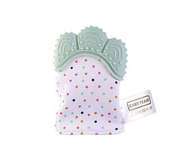 Прорізувач-рукавичка 3+ Baby team Бірюзовий