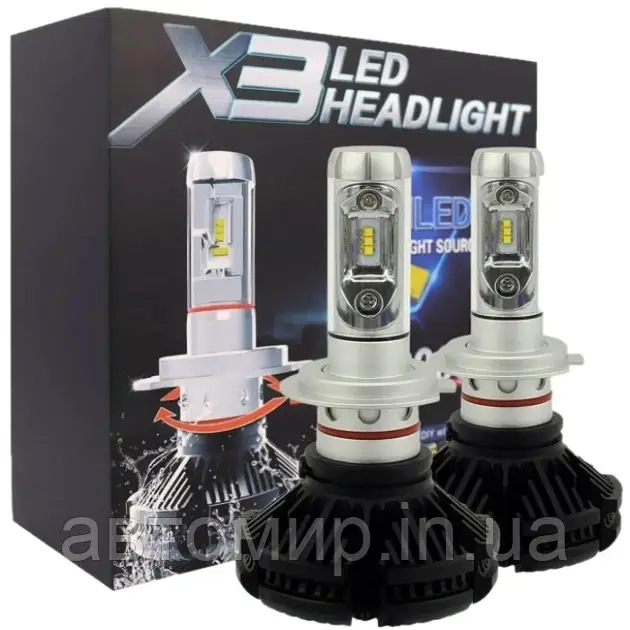 Комплект Led ламп X3 AllLight H11 6000k 12\24