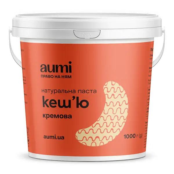 Кеш'ю паста кремова, 1кг, відро, натуральна без домішок ,Aumi, фото 1