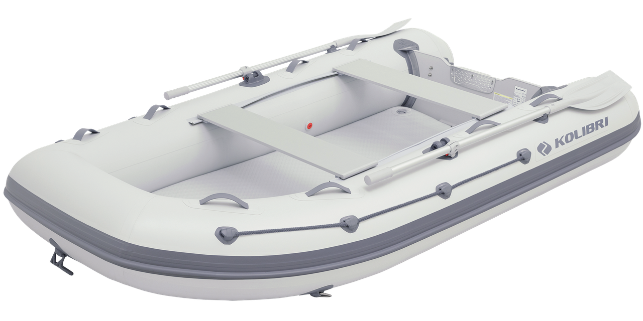Надувний кільовий човен ПВХ Kolibri КМ-300DXL + AirDeck. Купити надувний човен Колібрі 300 під мотор для риболовлі