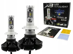 Комплект Led ламп X3 AllLight H7 6000k 12\24