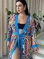 Жіночий одяг для відпочинку. Яскрава туніка. Плаття-халат літнє. Туніка розмір універсал М-2XL.