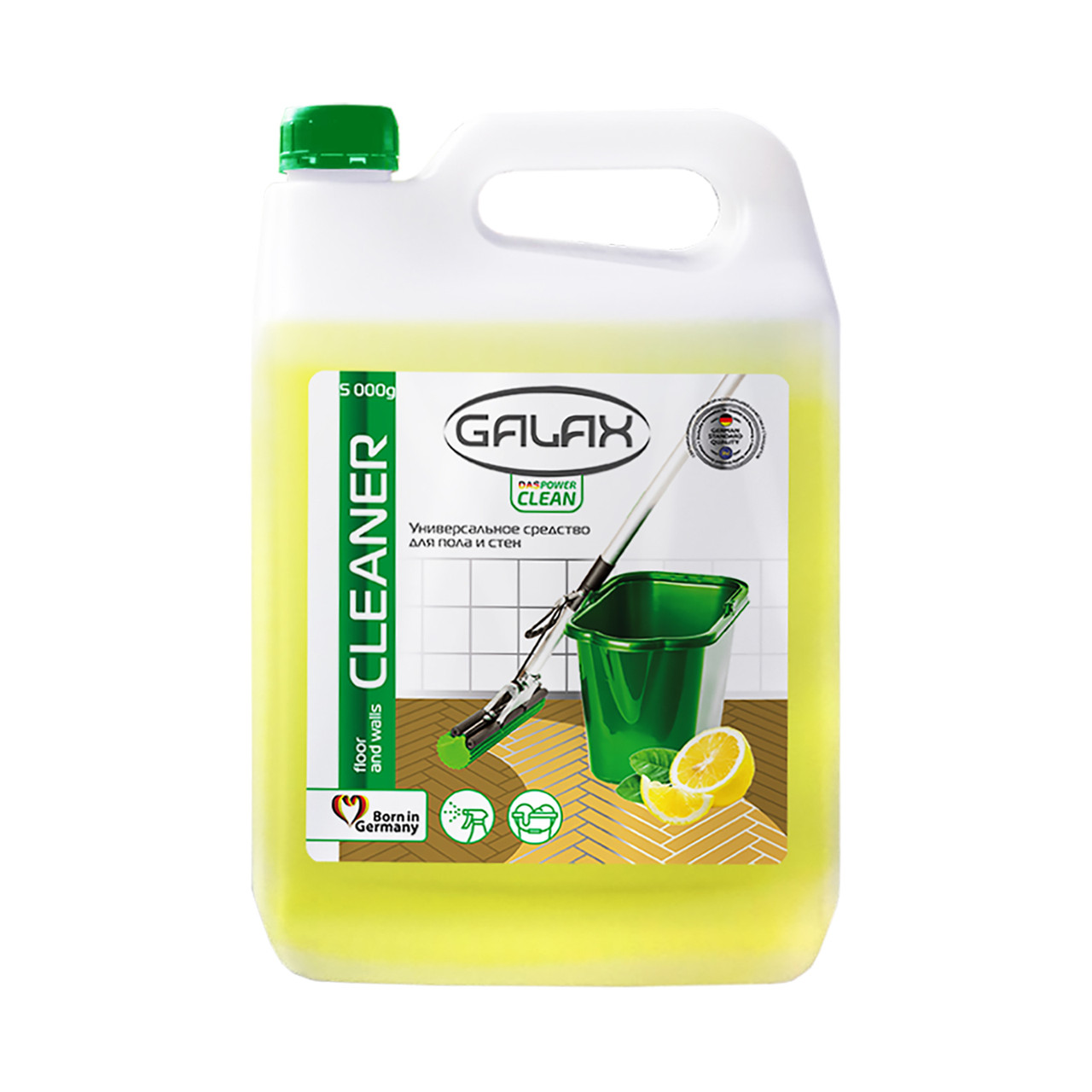 Універсальний засіб для миття підлог та стін Galax das Power Clean, 5 л
