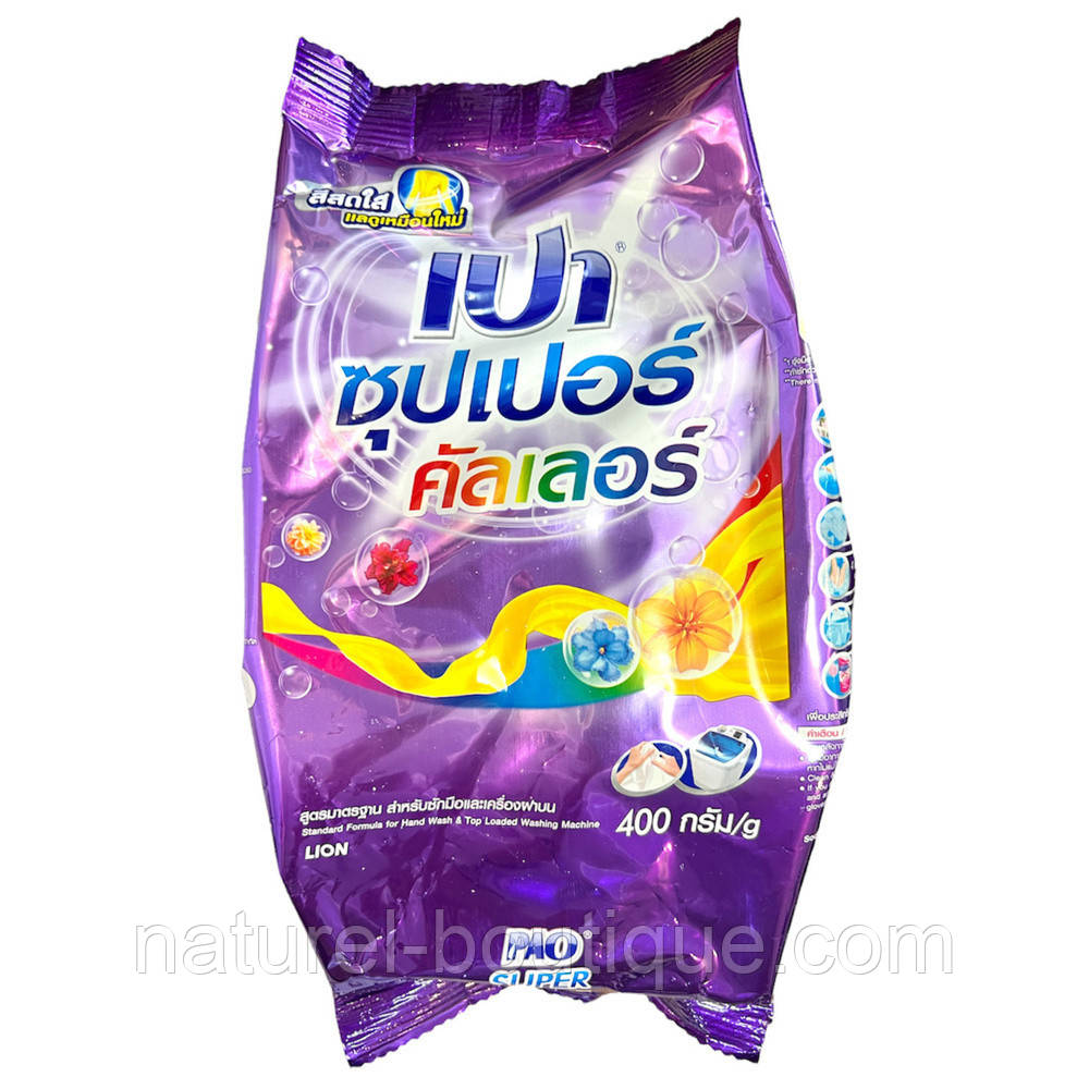 Порошок LION PAO для прання Super Color 400 г