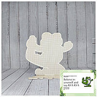 Дерев'яна заготовка під вишивку "Жаба №3"