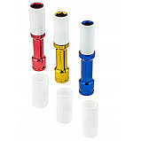 Набір ударних довгих головок 1/2" (17-21 мм) для литих дисків 3 шт. + 3 ковпачки Falcon F08005, фото 2