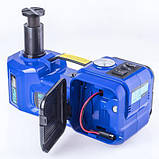 Набір 3 в 1 домкрат електрогідравлічний 2 т + компресор 12 В, 10 А, 35 л/хв + гайковерт 12 В, 480Nm, фото 3