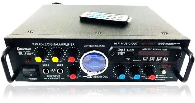 Підсилювач звуку Nippon AV-339BT + USB + Fm + Mp3 + КАРАОКЕ + Bluetooth ORG