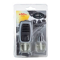 Ароматизатор на дефлектор "Nuvo" Double Blister Black 8ml (пач. 12 шт) с запаской
