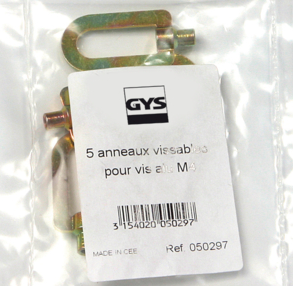 5 гвинтових кілець для гвинтів з алюмінію М4 GYS 050297