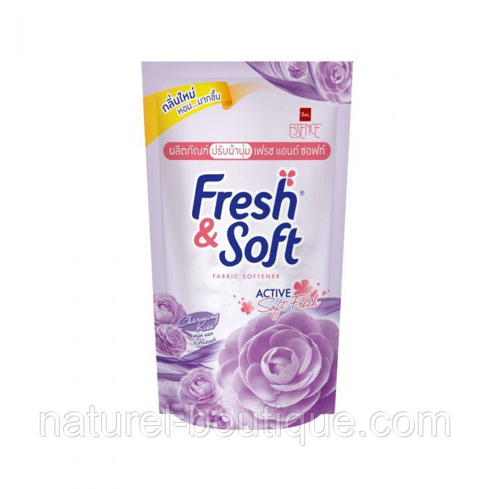 Пом'якшувач Lion ESSENCE Fresh&Soft для речей Charming Kiss запаска 500 мл, фото 1