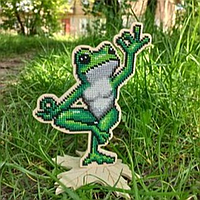 Дерев'яна заготовка під вишивку "Жаба №2"