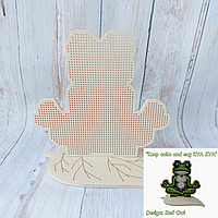 Дерев'яна заготовка під вишивку "Жаба №1"