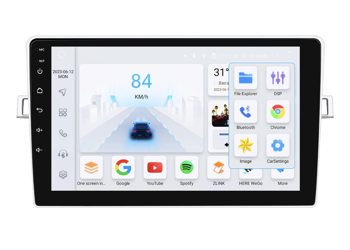 Магнітола Toyota Corolla Verso 2009-2018 на Android 4+64Гб 4G