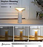 Настільна лампа SND05 (біл) акамуляторна, фото 4